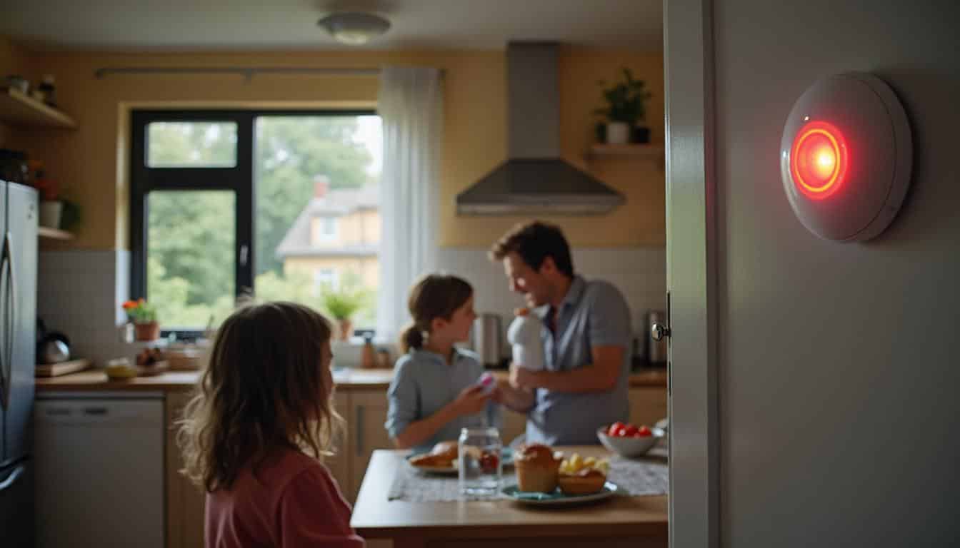 Illustration: Fonctionnement du détecteur de fumée et sensibilité aux déclenchements intempestifs