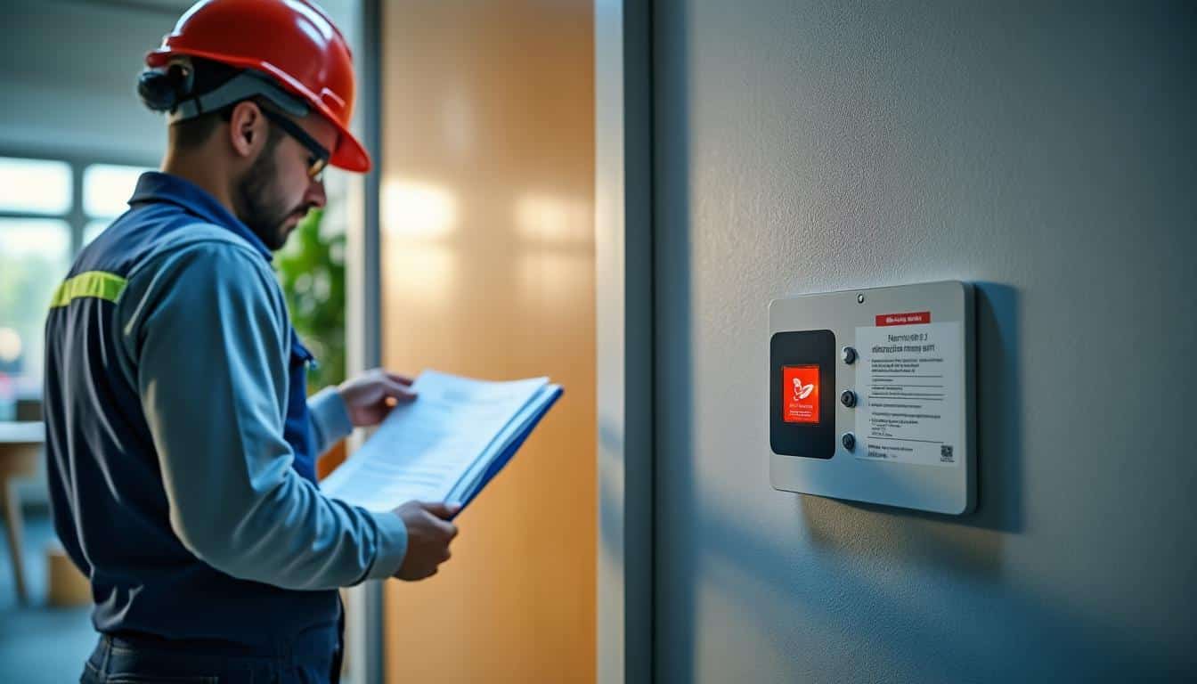 Illustration: Réglementation et obligations légales autour de l’alarme incendie de type 4