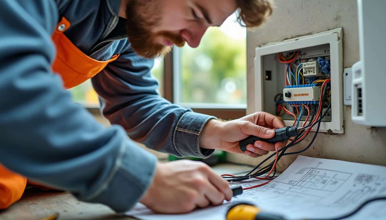 Illustration: Guide étape par étape pour le branchement électrique du radiateur