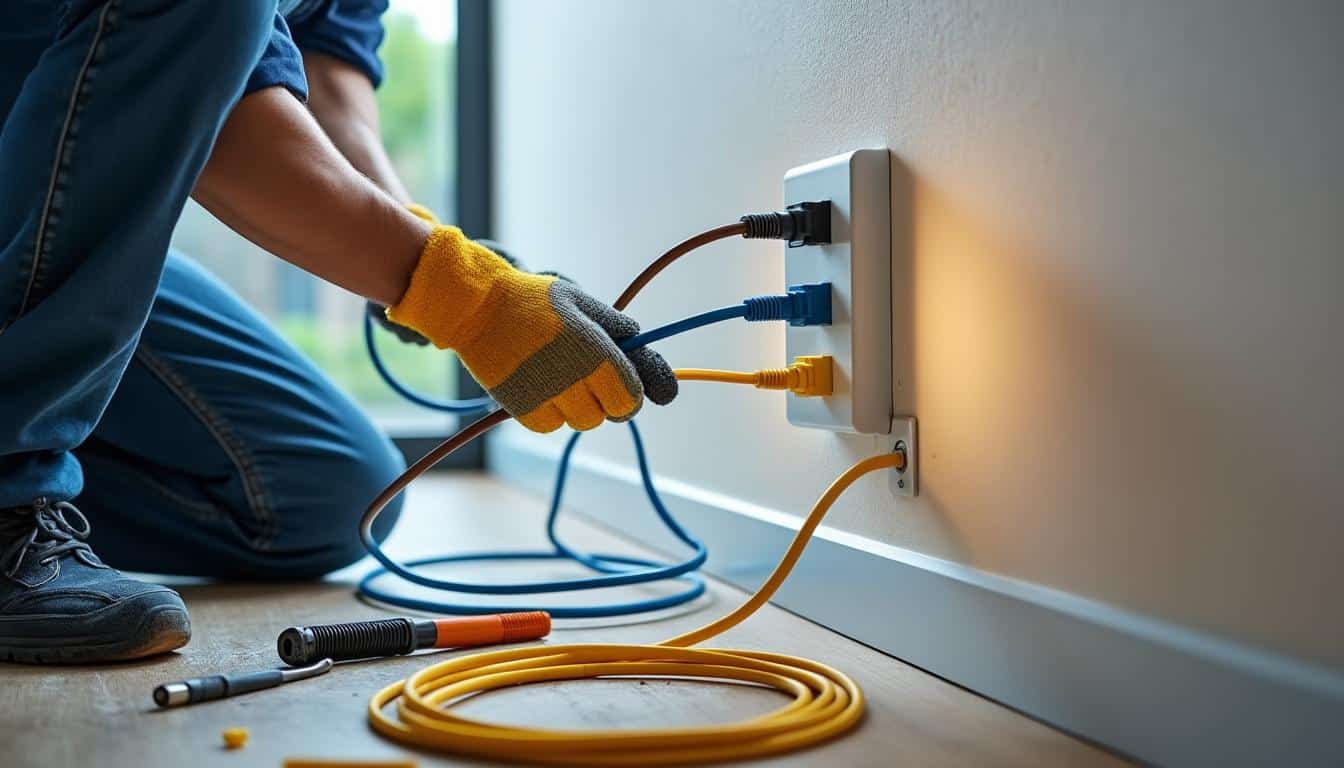 Illustration: Identifier les fils et préparer l’installation du radiateur électrique