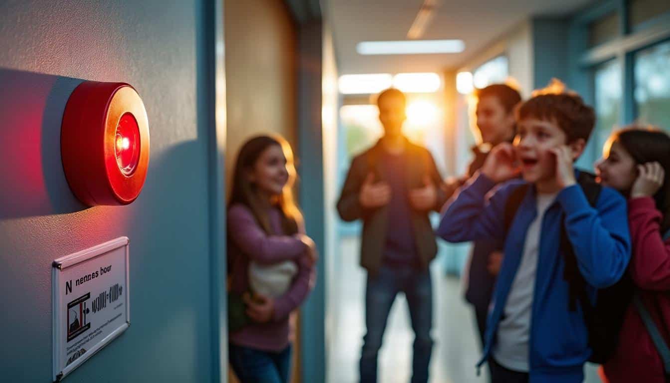 Illustration: Caractéristiques sonores et normes du bruit de l’alarme incendie