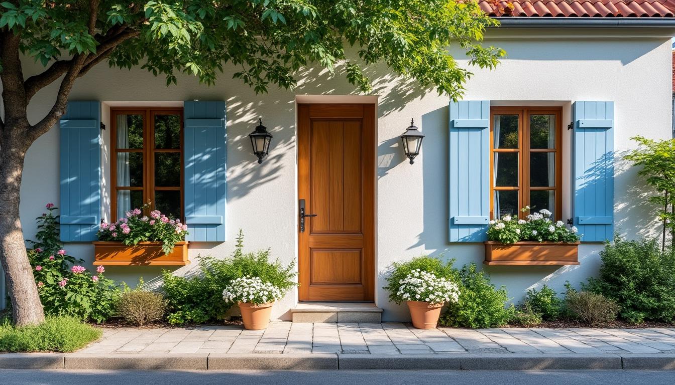 Illustration: Avantages esthétiques et associations de couleurs pour une façade de maison gris perle