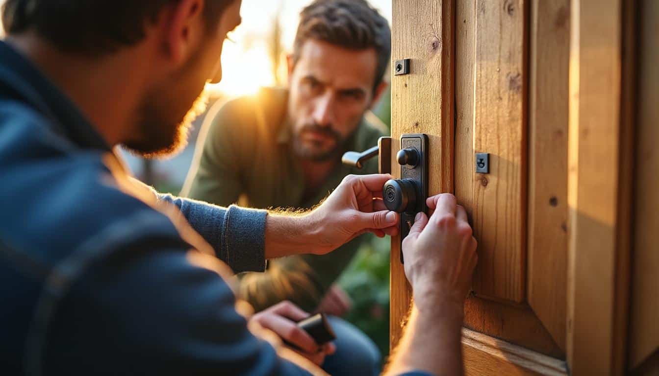 Illustration: Les avantages et inconvénients d’installer une serrure 3 points sur une porte