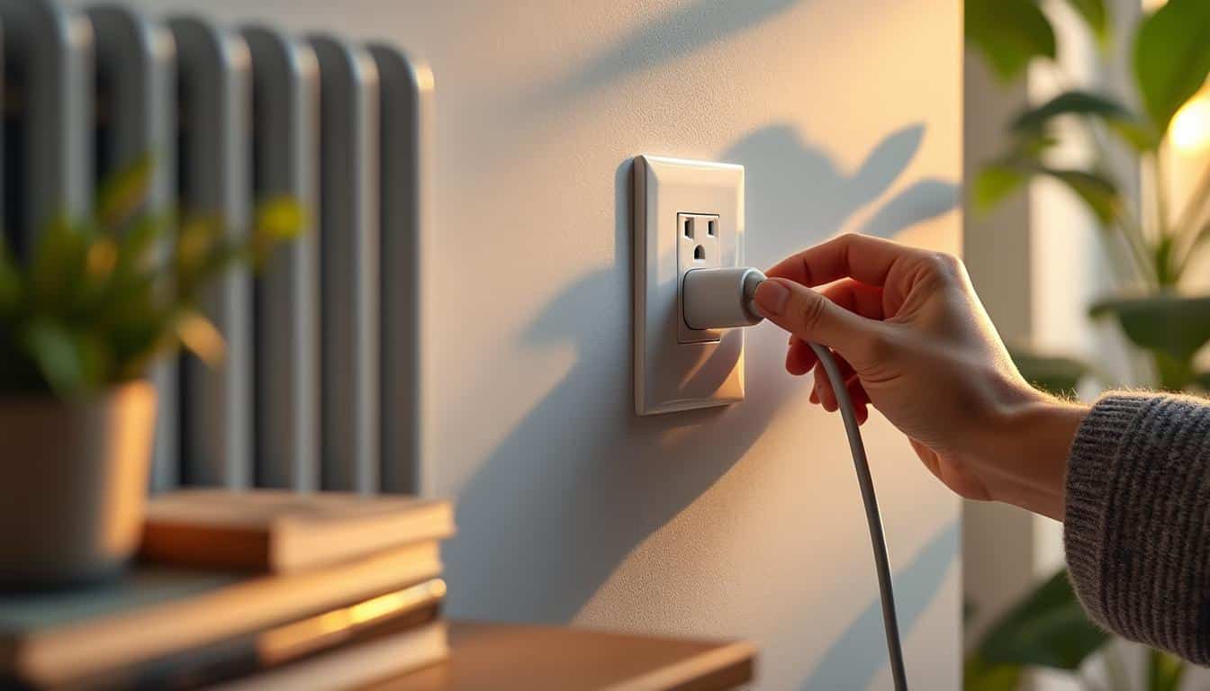 Illustration: Définition et rôle de la prise électrique pour radiateur