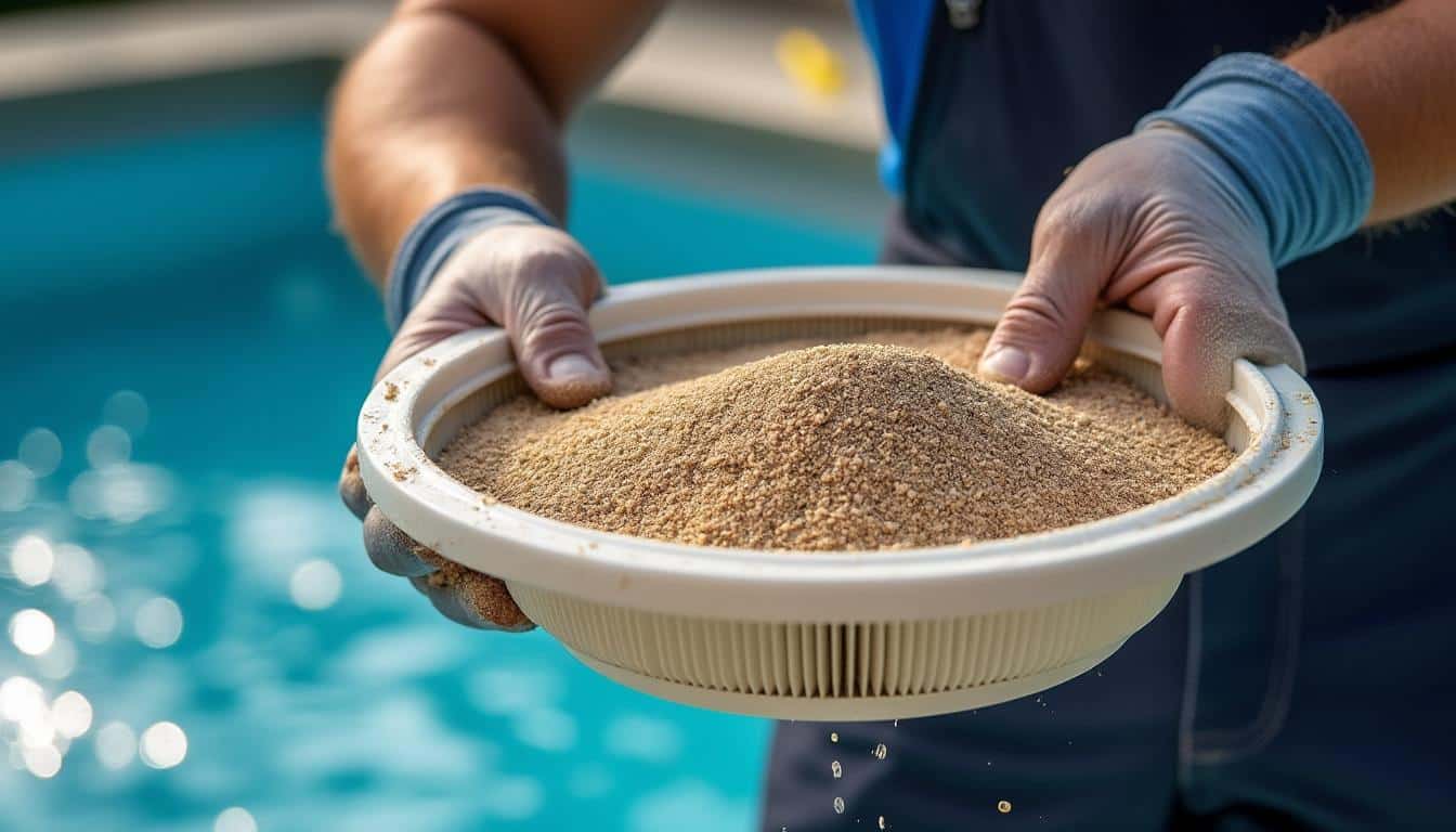 Illustration: Caractéristiques, avantages et limites du sable pour filtre de piscine