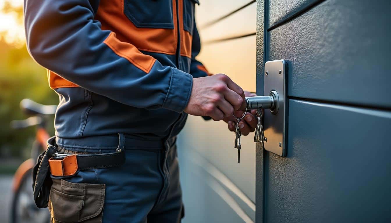 Illustration: Définition et rôle d’une serrure de porte de garage basculante