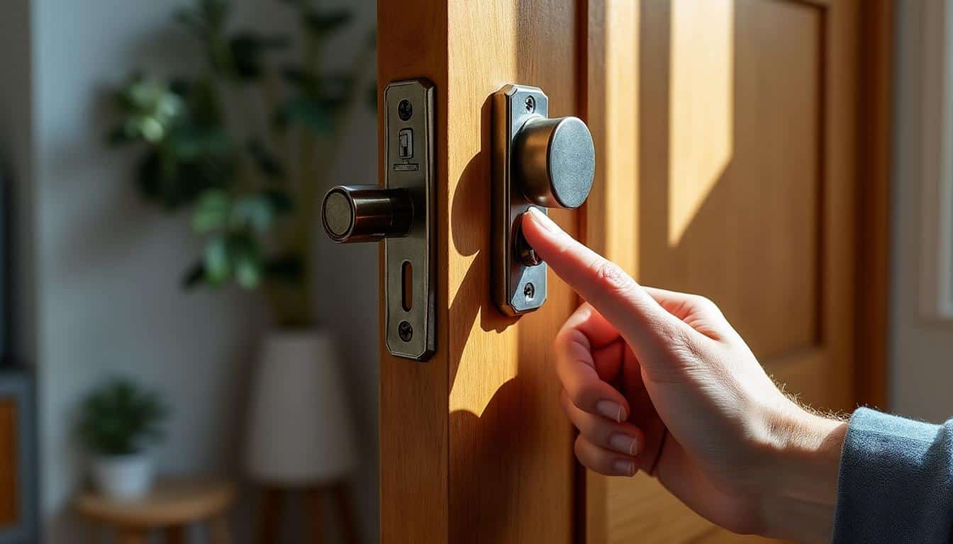 Illustration: Définition et rôle d’une serrure intérieure de porte