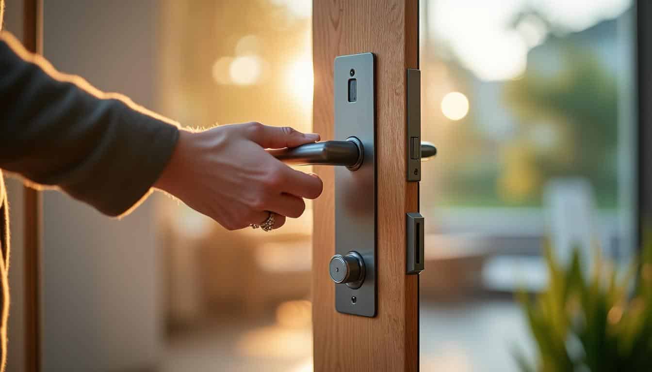 Illustration: Définition et fonction d’une serrure de porte intérieure