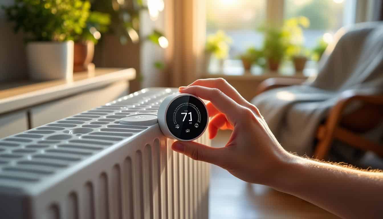 Illustration: Comment utiliser et régler un radiateur électrique avec les symboles