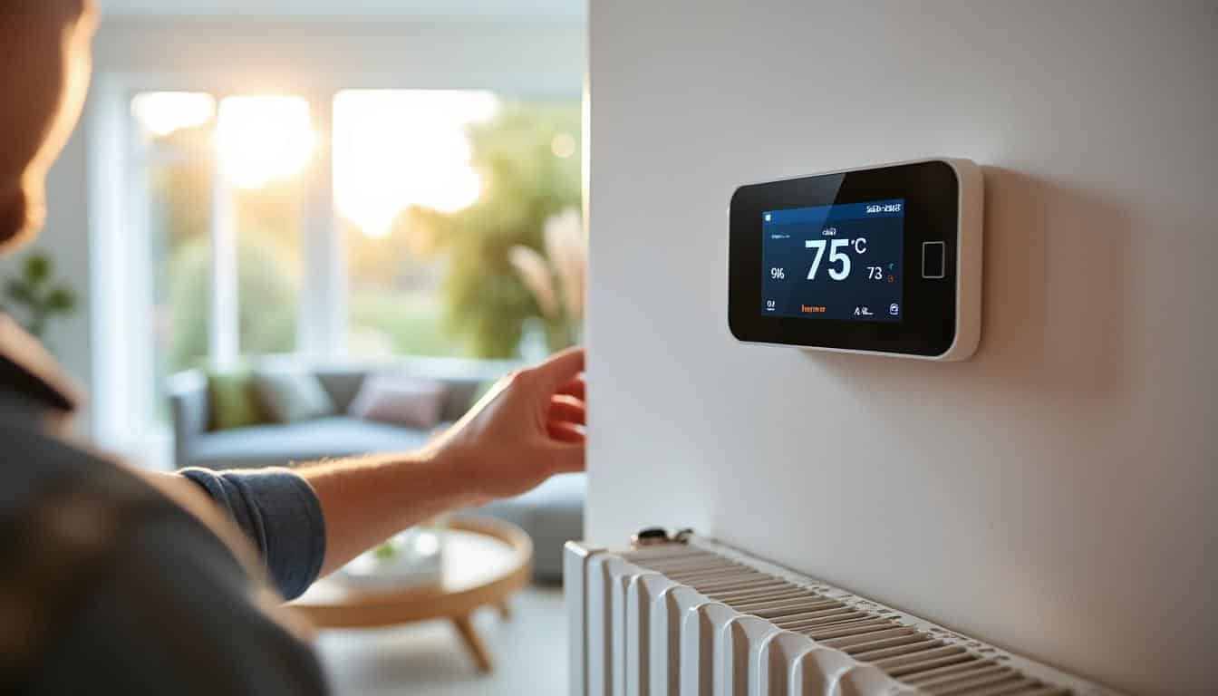 Illustration: Fonctionnement d’un thermostat pour radiateur électrique