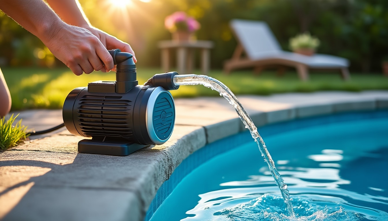 Illustration: Définition et fonctionnement de la pompe de piscine avec filtre à sable