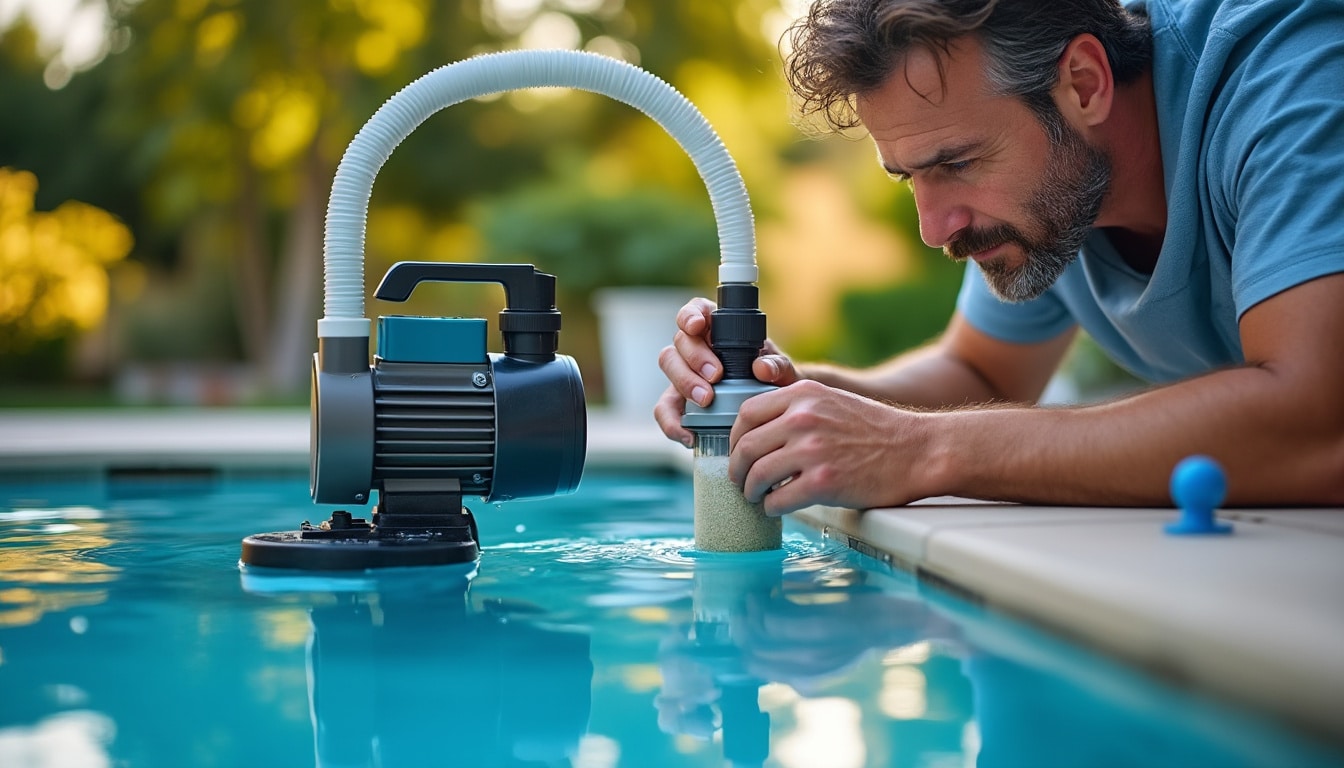 Illustration: Pourquoi et quand amorcer la pompe de piscine avec filtre à sable ?
