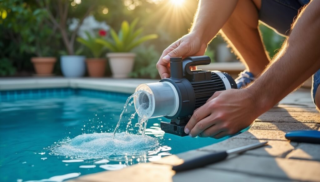 Amorcer la pompe de piscine avec un filtre à sable : guide complet