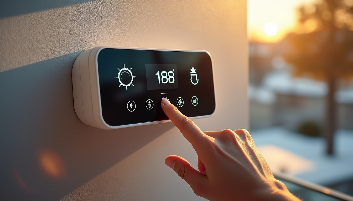Illustration: Signification des principaux pictogrammes sur un radiateur électrique : soleil, lune, flocon et autres