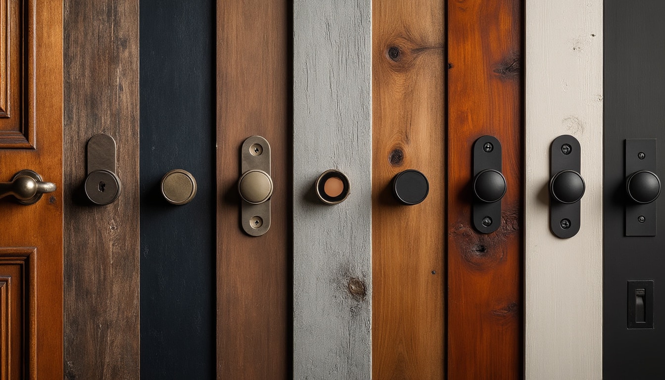 Illustration: Les principaux types de poignées de porte adaptées à une serrure