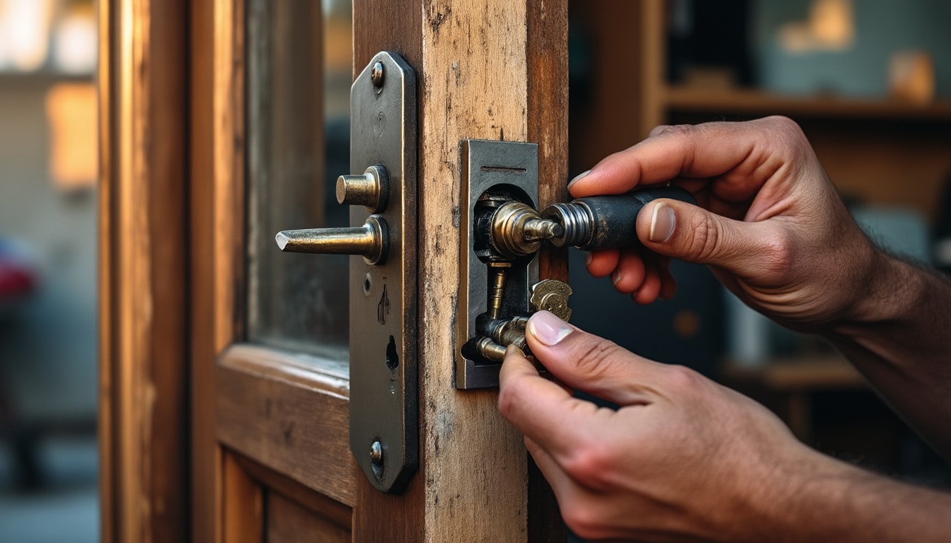 Illustration: Comprendre le fonctionnement d’une serrure 3 points pour porte