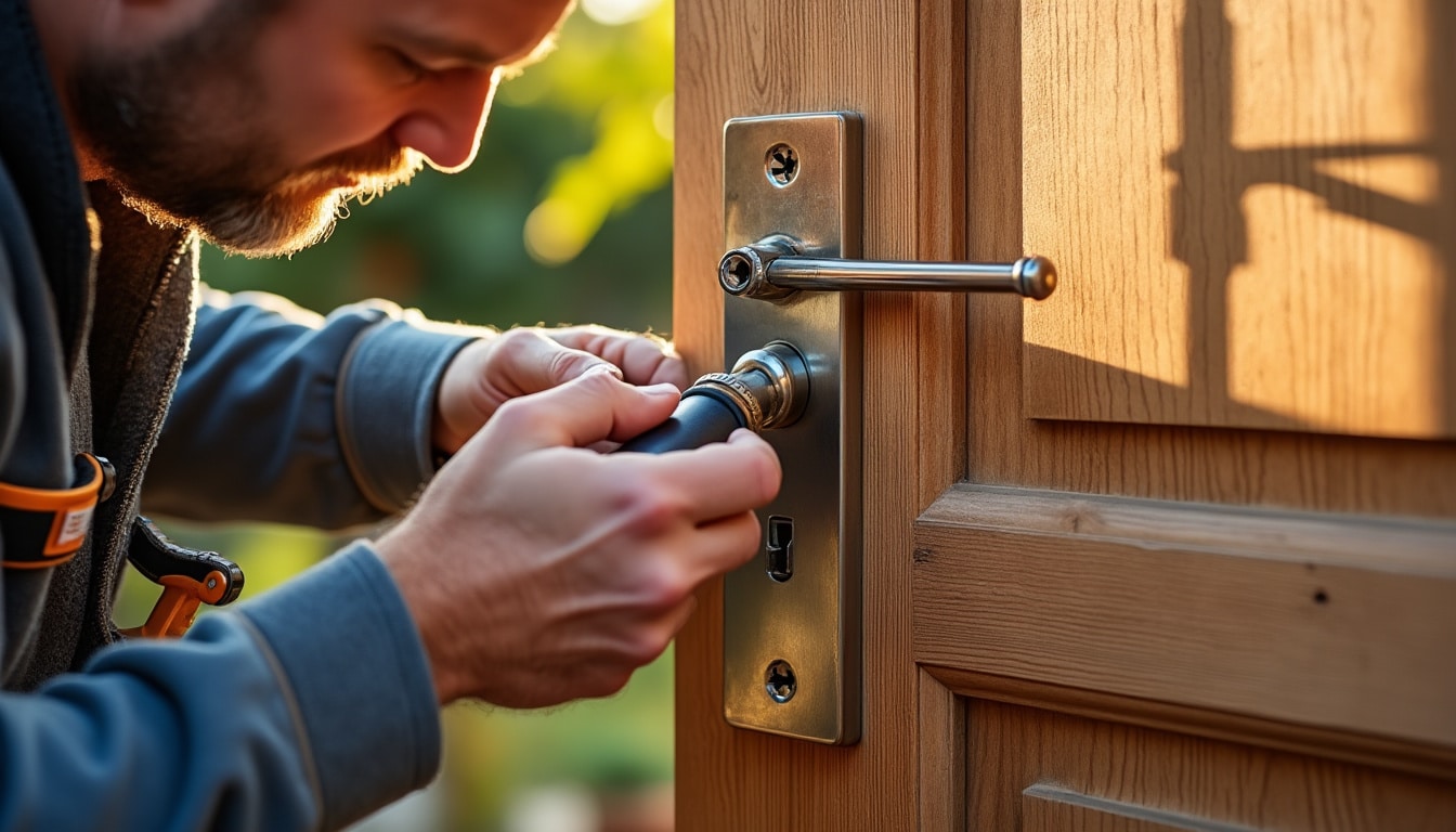 Illustration: Choisir et installer une serrure 3 points pour porte