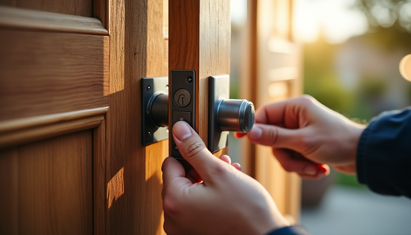 Illustration: Définition et fonctionnement d’une serrure de porte 3 points