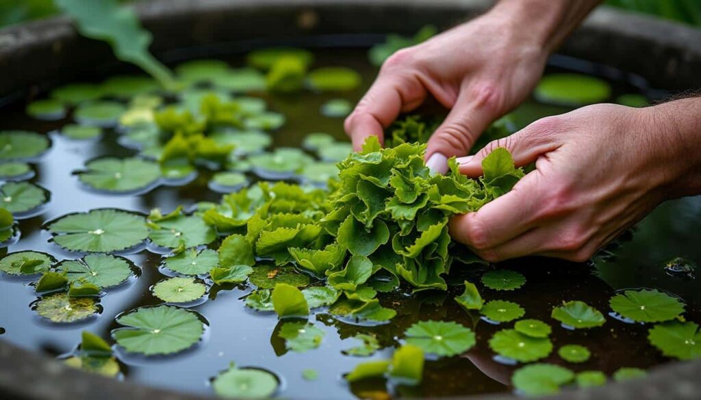 Astuce de curage manuel des algues de bassin : guide pratique