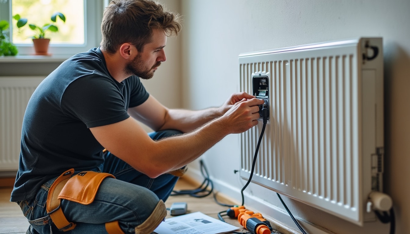Illustration: Étapes essentielles pour réussir le branchement d’un radiateur électrique sans fil pilote