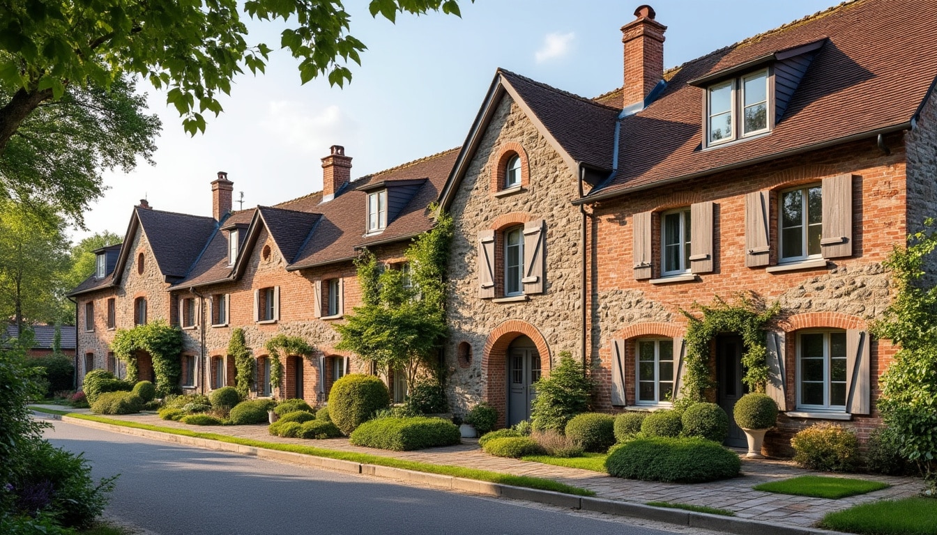 Illustration: Les types de briques et styles architecturaux pour façade de maison
