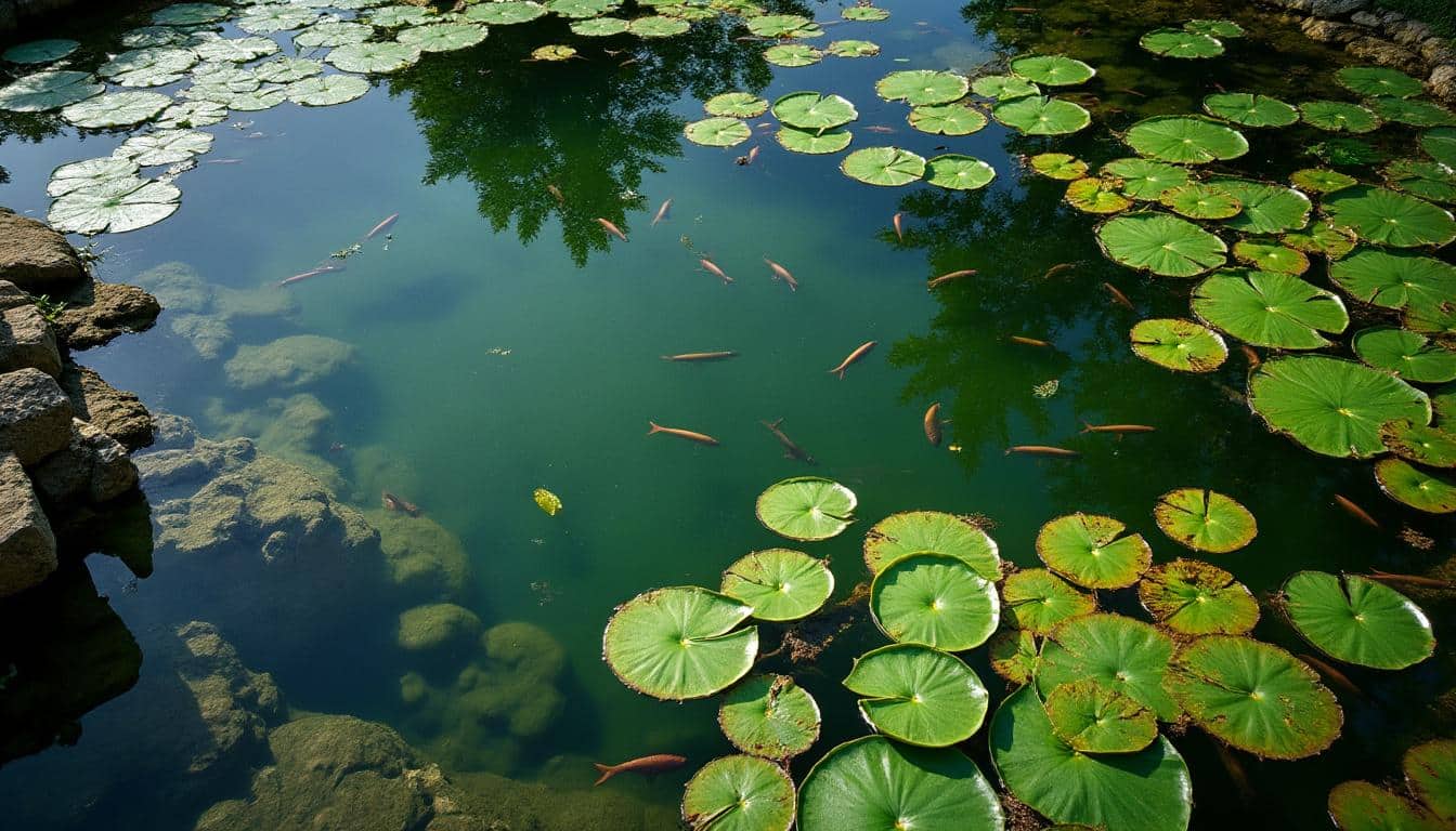 Algues dans le bassin à eau verte persistante : causes et solutions
