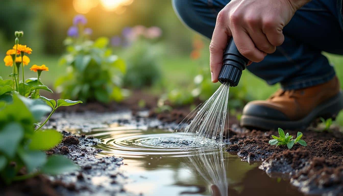 Illustration: Diagnostiquer un bouchon dans une ligne d’arrosage goutte à goutte : guide pas à pas