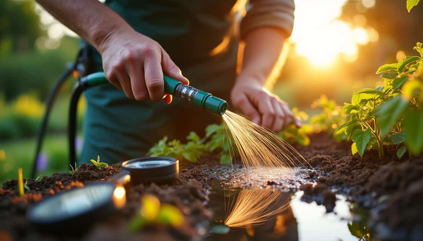 Illustration: Diagnostiquer et localiser précisément un bouchon dans le réseau d’arrosage