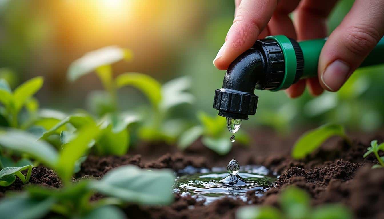 Illustration: Diagnostiquer une fuite sur un raccord d’arrosage goutte-à-goutte : la méthode pas à pas