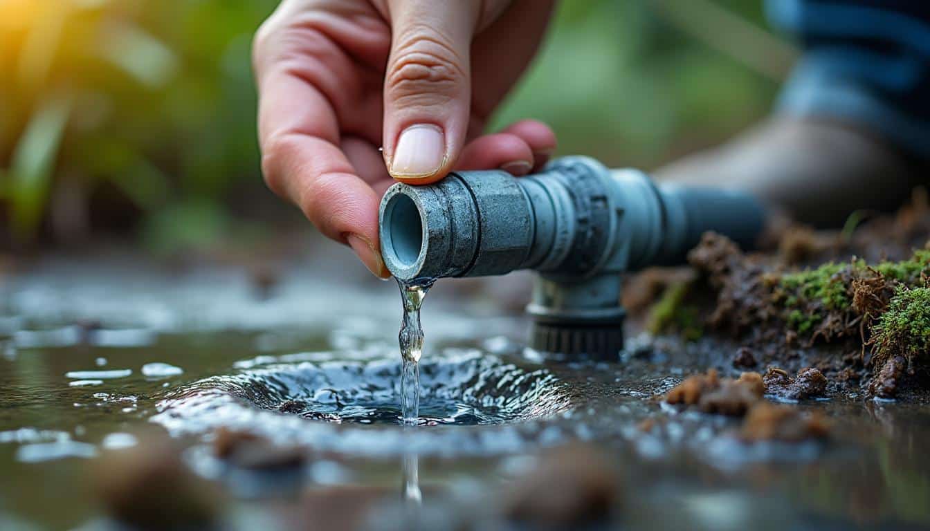 Réparation d’une fuite sur un raccord d’arrosage goutte-à-goutte : guide complet