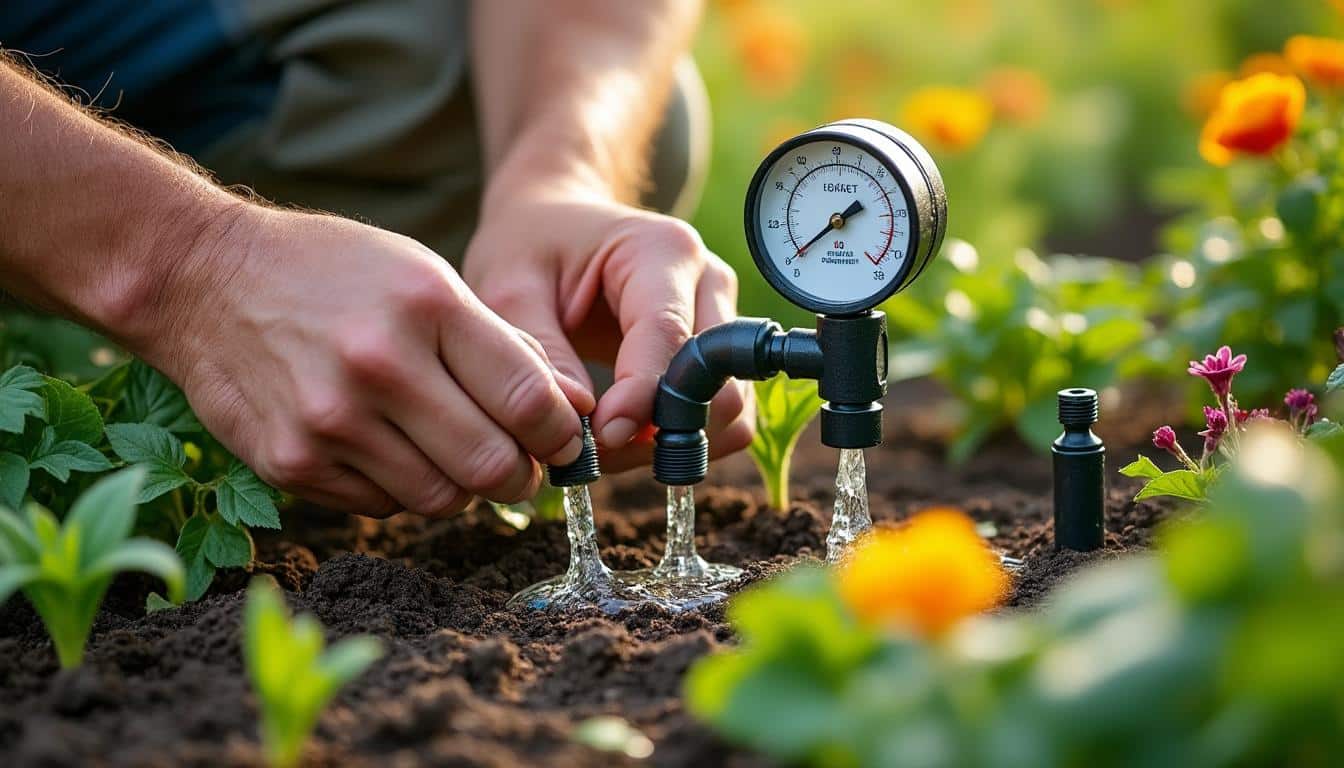 Illustration: Comprendre la pression dans un système d’arrosage goutte à goutte : les bases du diagnostic d’une pression faible