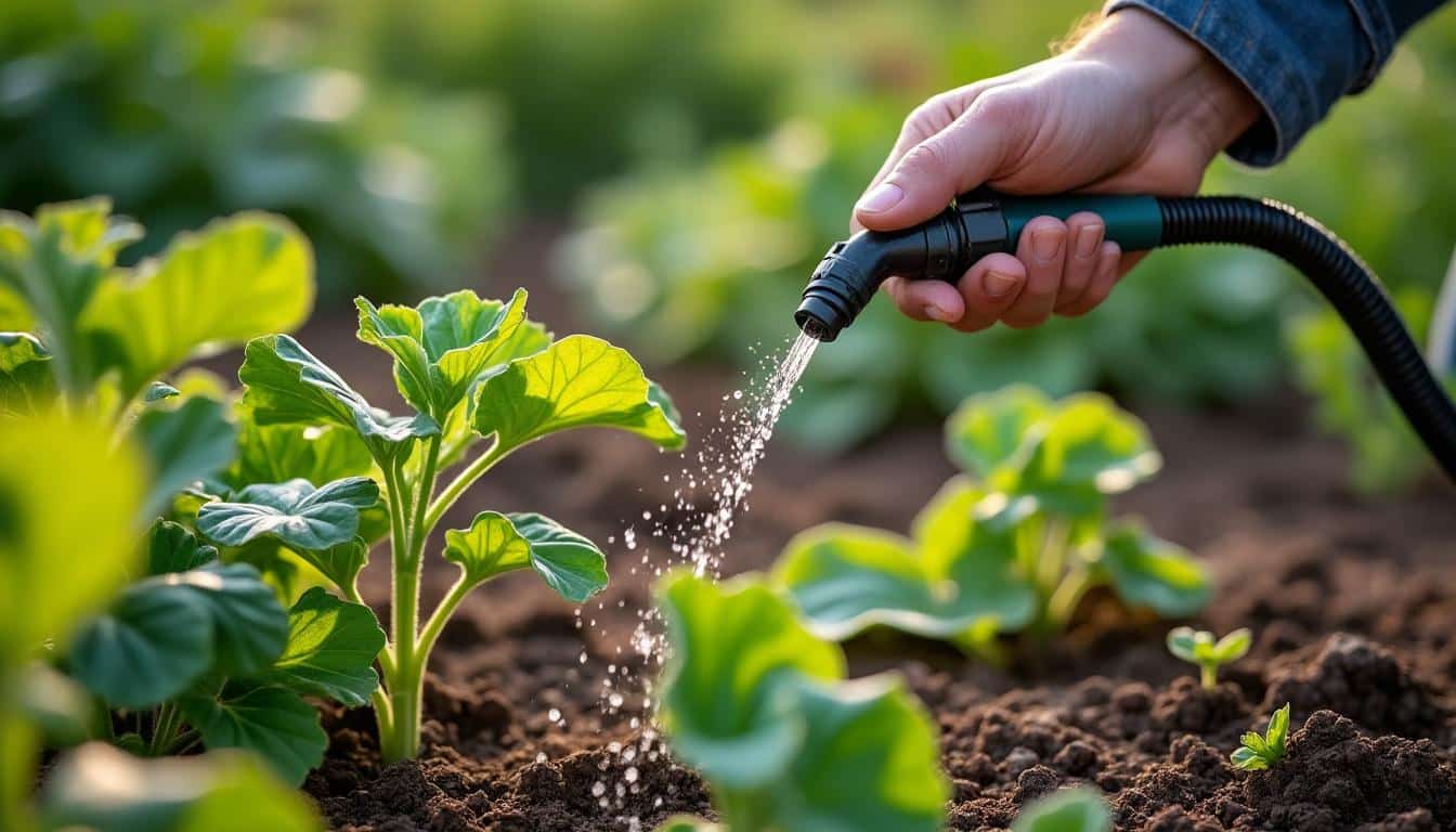 Illustration: Comprendre le fonctionnement de l’arrosage goutte-à-goutte et l’importance du réglage du débit optimal