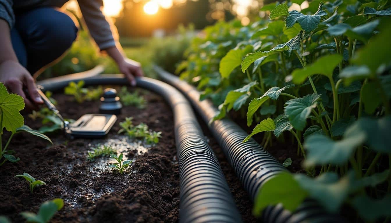 Illustration: Les bénéfices et précautions à connaître avant d’installer un tuyau poreux