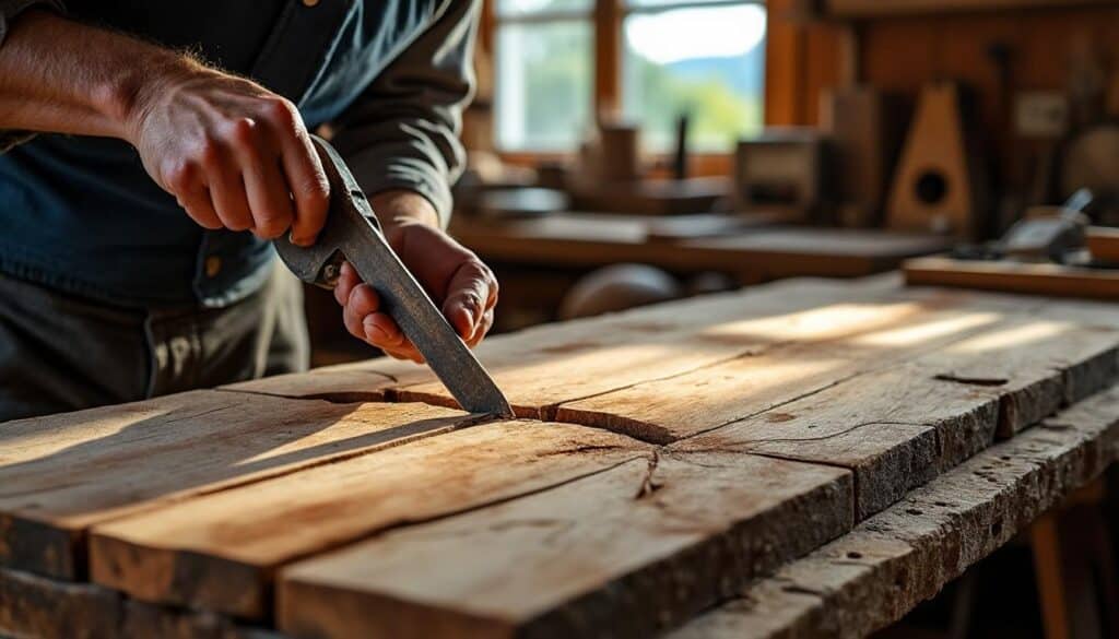 Réparer une poutre cintrée causée par le bois humide