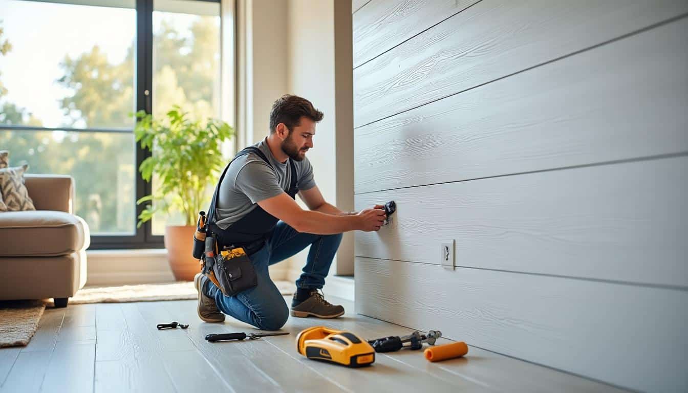 Illustration: Comprendre le lambris mural en PVC : définition et avantages essentiels