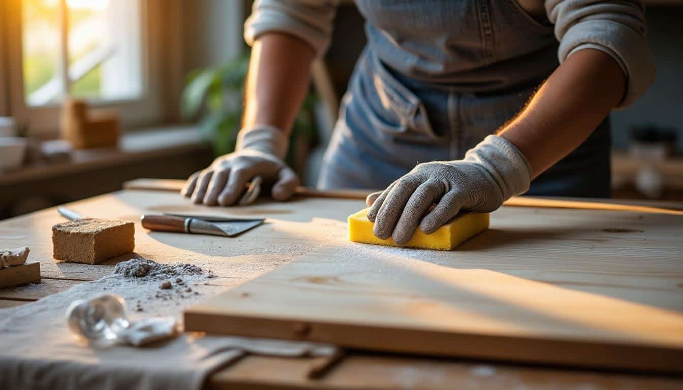 Illustration: Préparer correctement la surface du lambris avant peinture