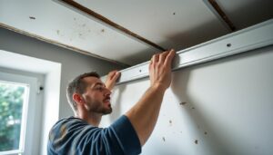 Pose du lambris PVC au plafond sur rail : guide pratique et astuces