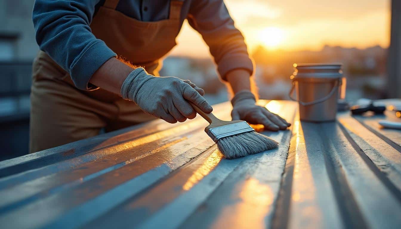 Illustration: Peut-on réellement appliquer une peinture sur du zinc ?