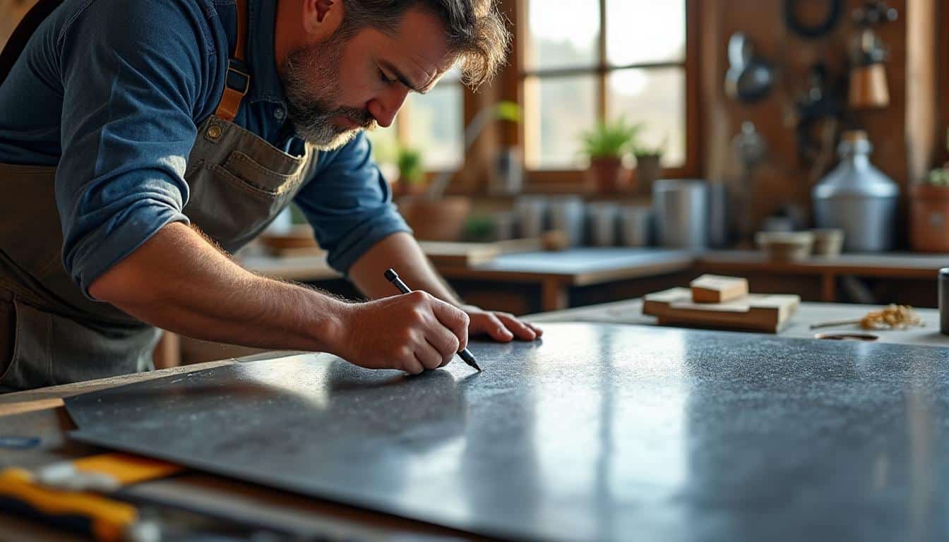 Illustration: Comprendre les spécificités du support en zinc avant peinture