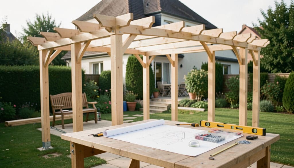 Plan gratuit pour construire une pergola en bois