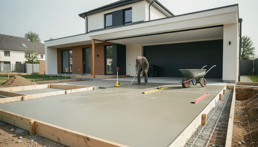 Carport avec dalle béton : bien préparer la base