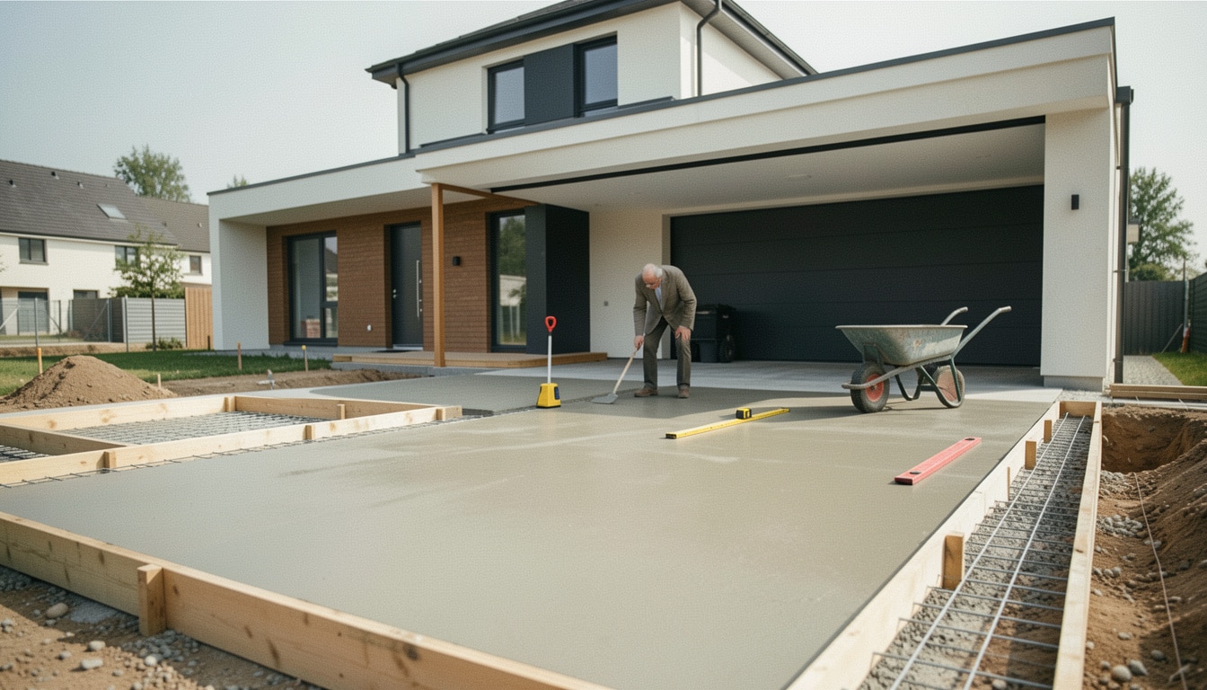 Carport avec dalle béton : bien préparer la base